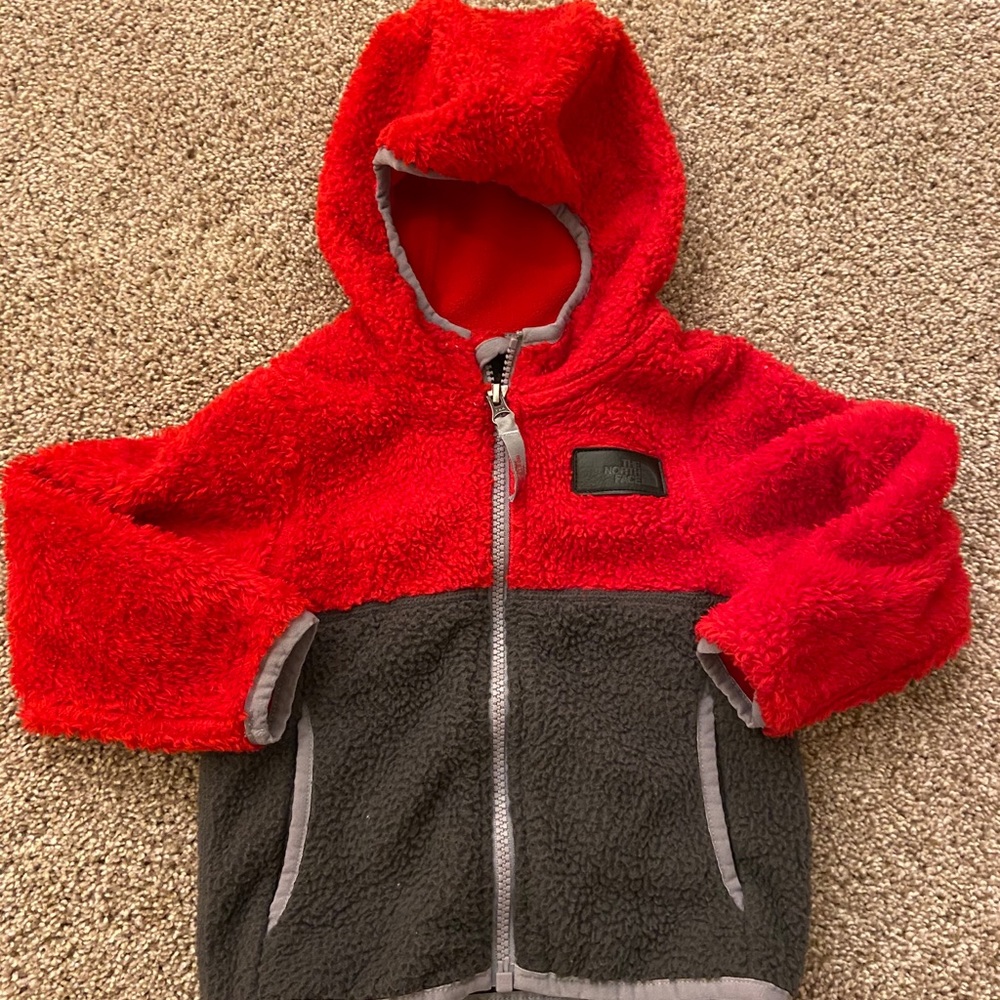 Kids Fuzzy NorthFace Jacket